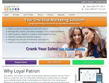 Tablet Screenshot of loyalpatron.com